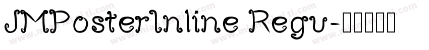JMPosterInline Regu字体转换